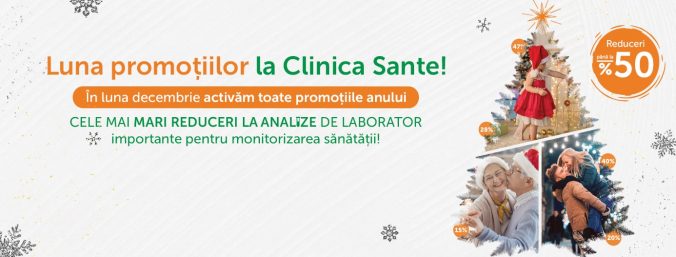 promo image Luna Promoțiilor la Clinica Sante! până la -50% REDUCERE la analize!